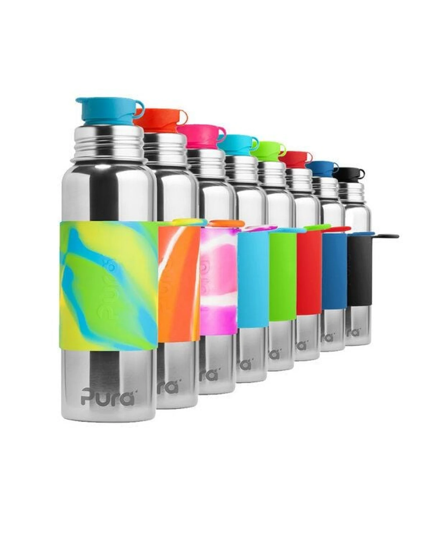 Pura Sportflasche (800 ml) mit Sleeve – Ansicht 2