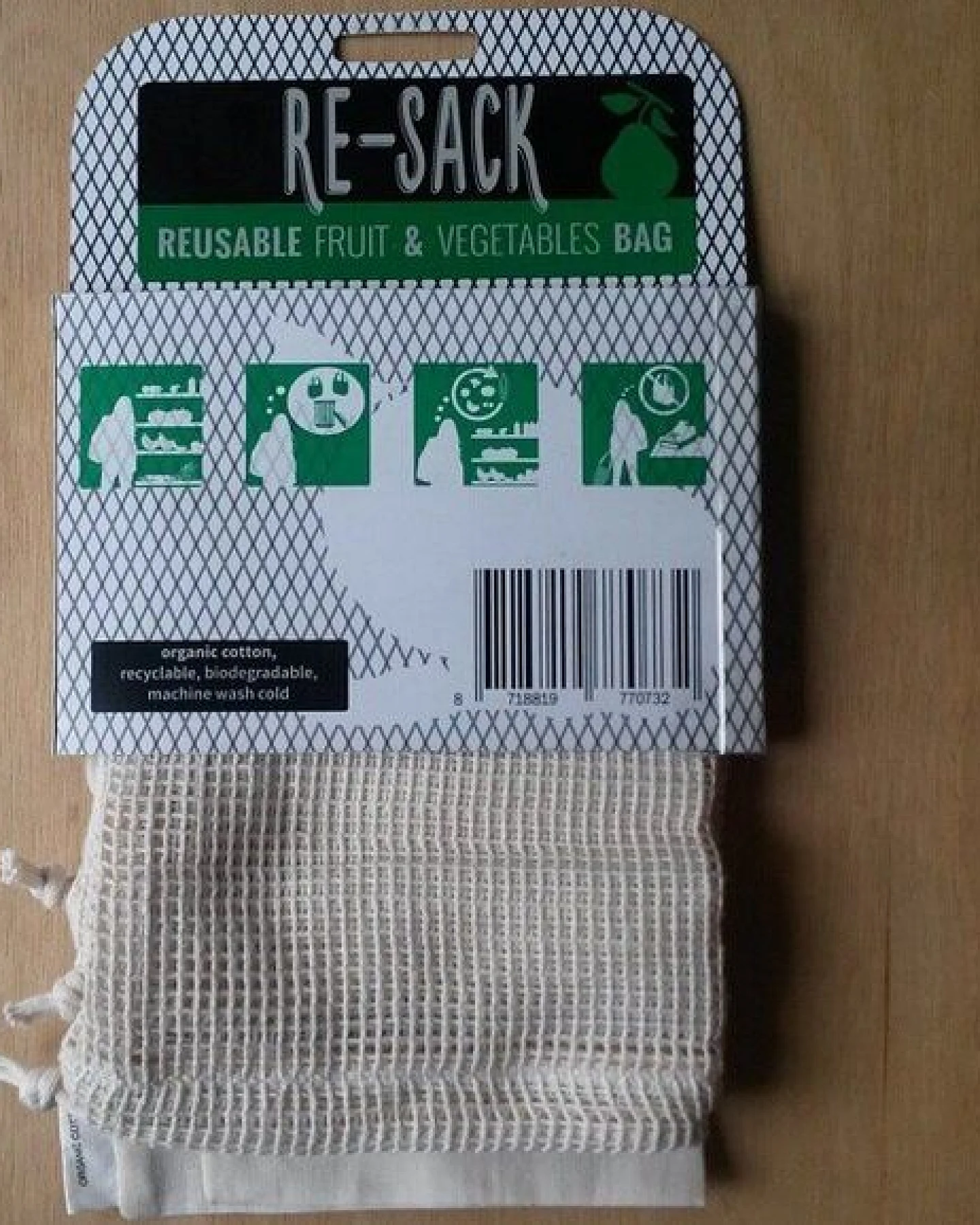 Re-Sack Einkaufsbeutel 3er Set die Alternative zur Plastiktüte – Ansicht 3