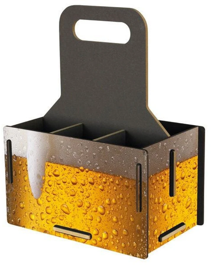 WERKHAUS Flaschenträger Sixpack "Bier"