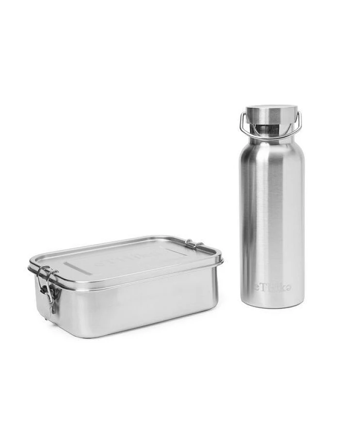eTHikǝ Zero Waste Starter Kit: Lunchbox und Flasche aus Edelstahl
