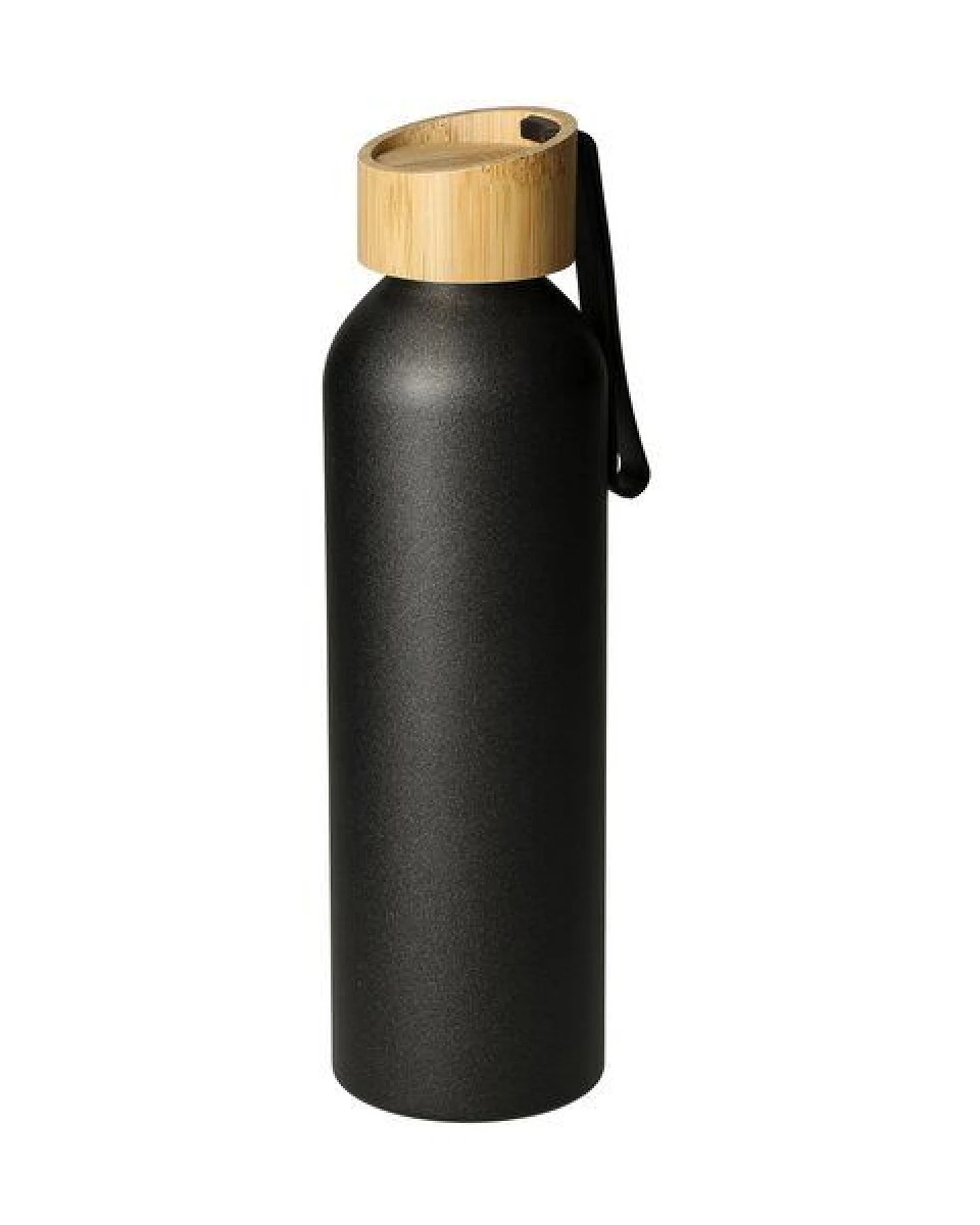 elasto Aluminiumflasche "Bamboo" 0,6 l leicht - Flasche mit Bambusdeckel – Ansicht 4