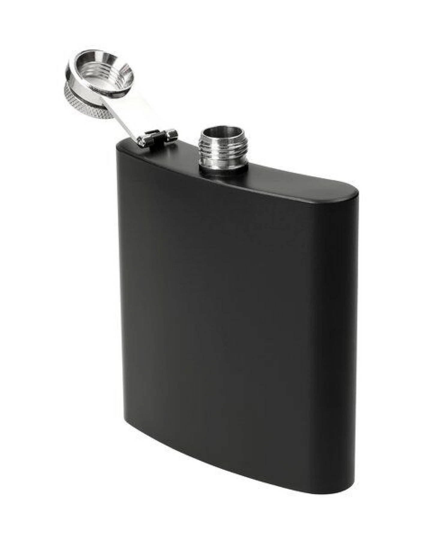 elasto Edelstahl Flachmann 170-230 ml - kompakte Taschenflasche für unterwegs – Ansicht 3