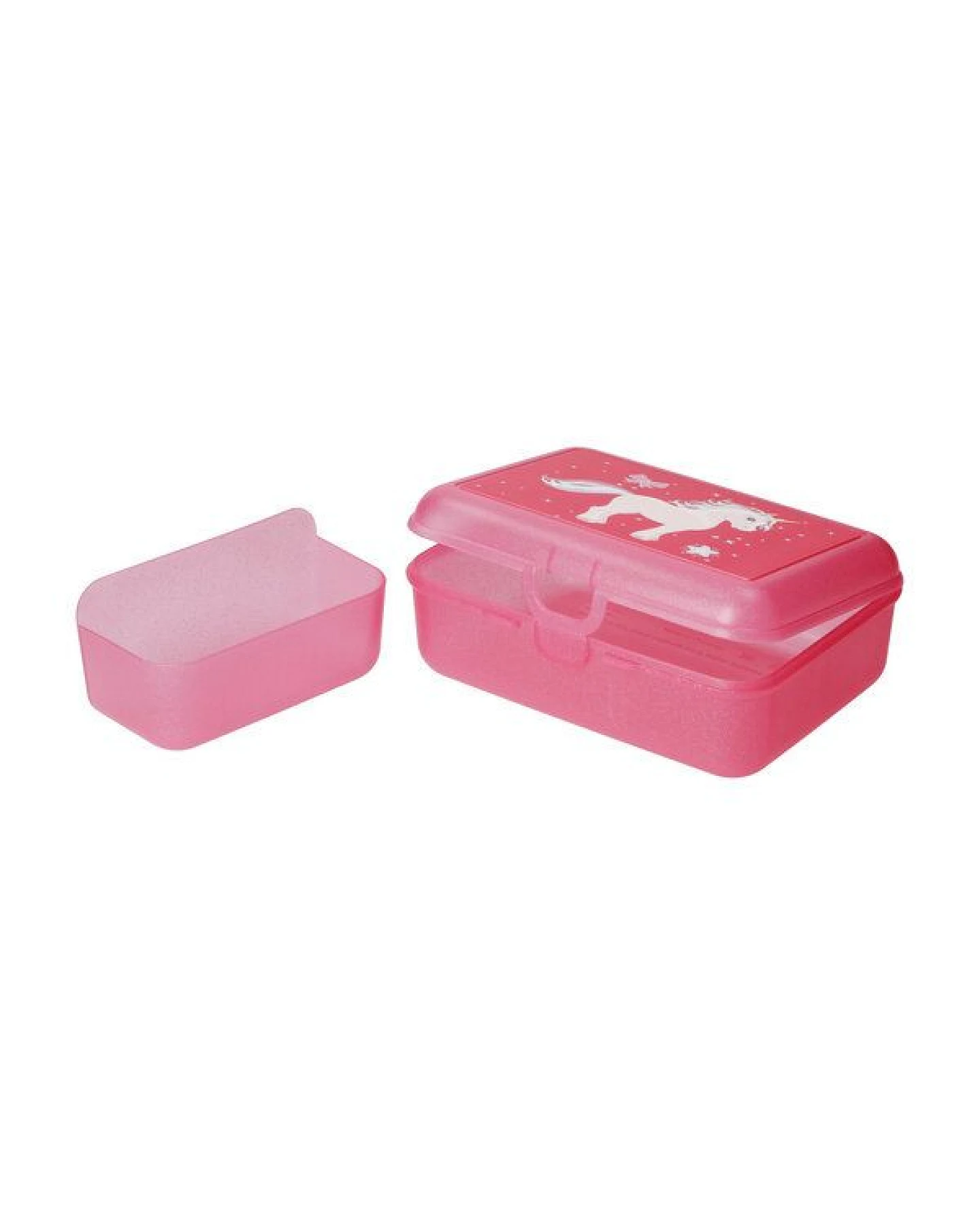 elasto Einhorn Dose - Glitzer Brotzeitbox mit Trennfach spülmaschinengeeignet – Ansicht 4