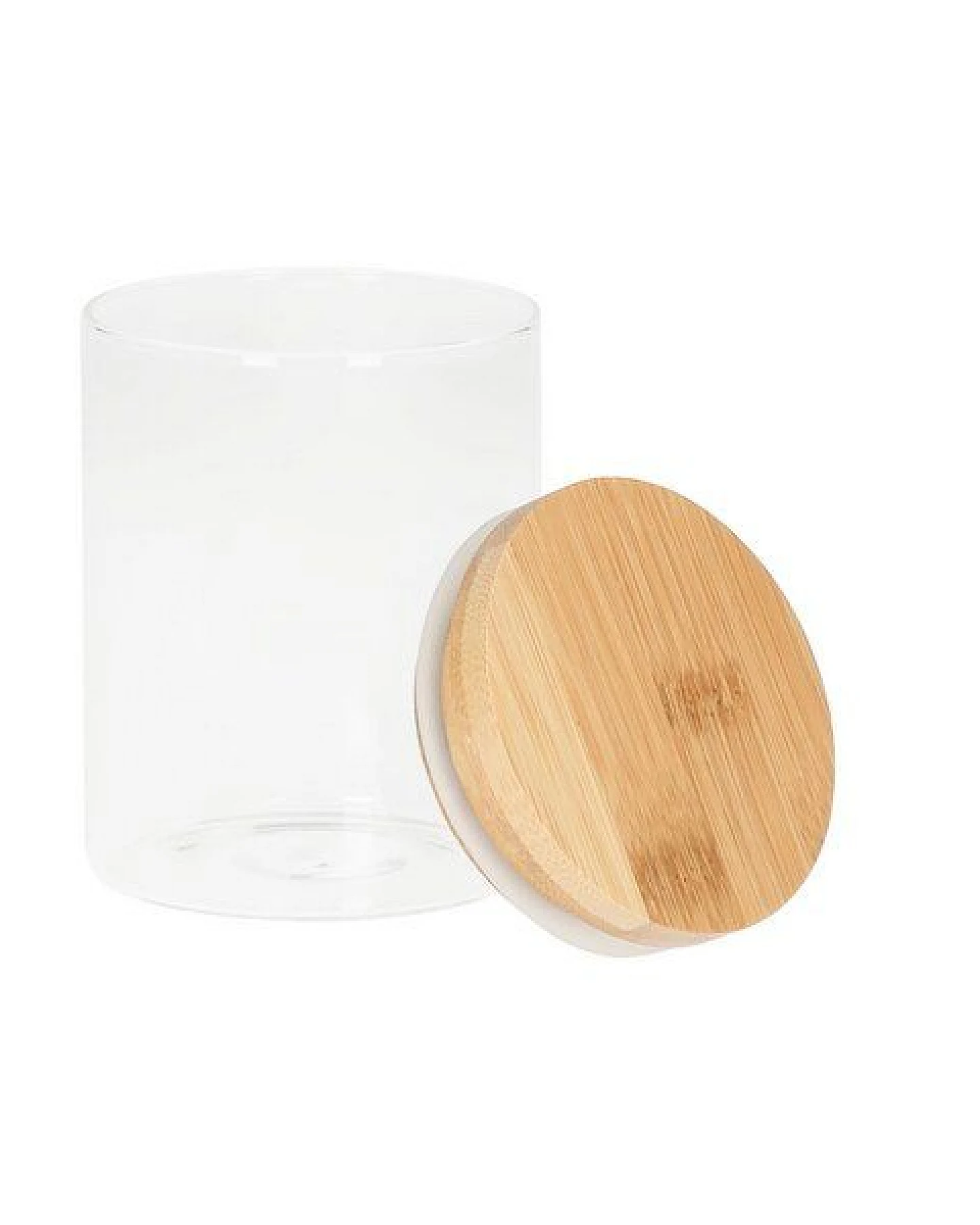 elasto Glasbehälter "Bamboo" 650 ml mit Bambusdeckel - Gefäß für Lebensmittel – Ansicht 2