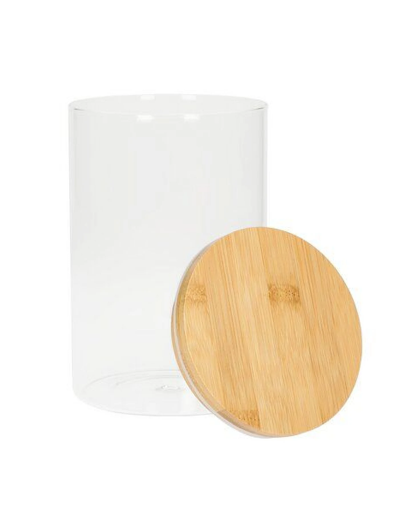 elasto Glasbehälter "Bamboo" 650 ml mit Bambusdeckel - Gefäß für Lebensmittel – Ansicht 2
