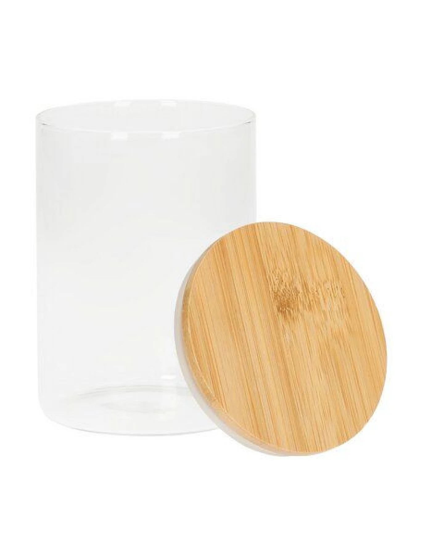 elasto Glasbehälter "Bamboo" 650 ml mit Bambusdeckel - Gefäß für Lebensmittel – Ansicht 2