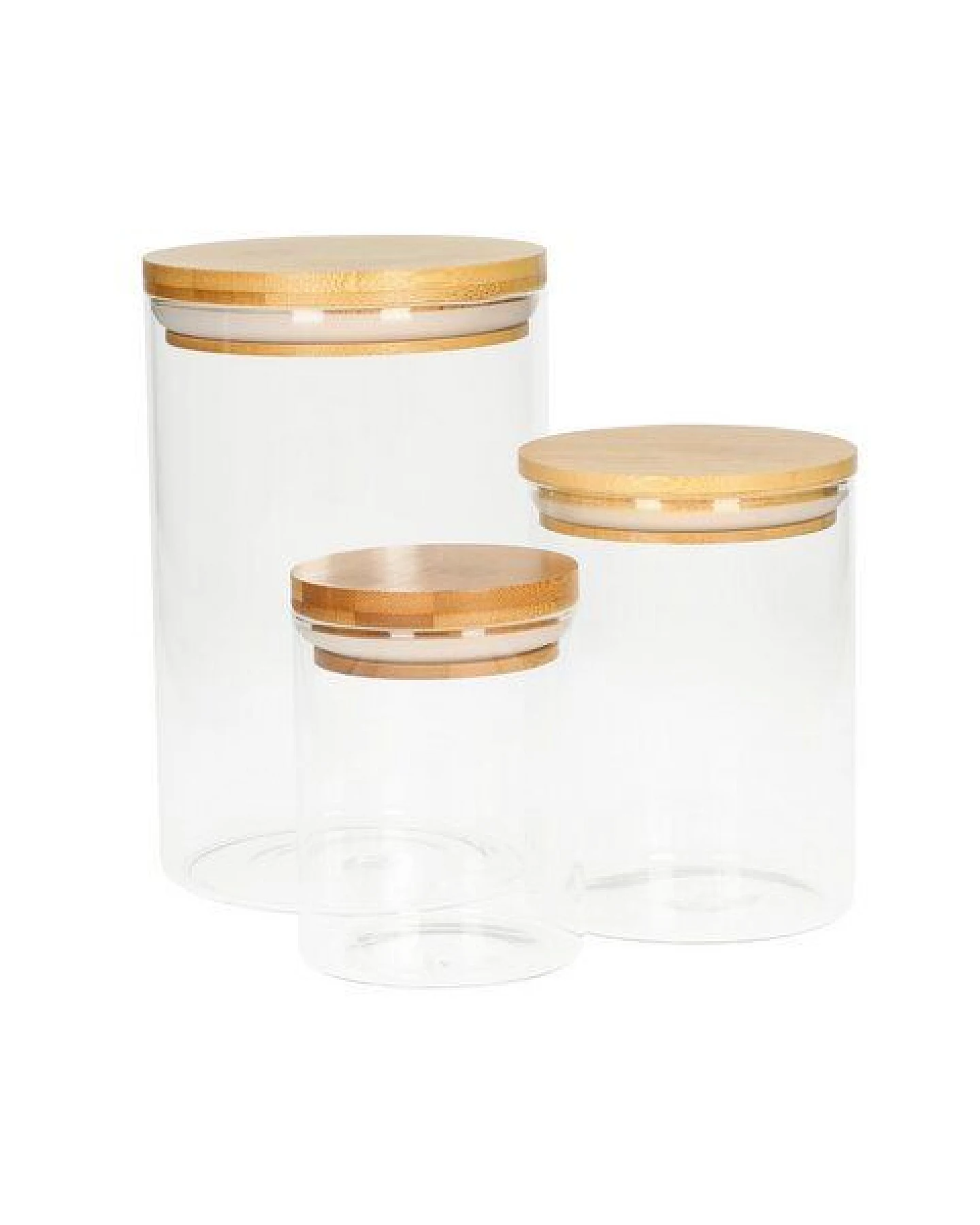 elasto Glasbehälter "Bamboo" 650 ml mit Bambusdeckel - Gefäß für Lebensmittel – Ansicht 3