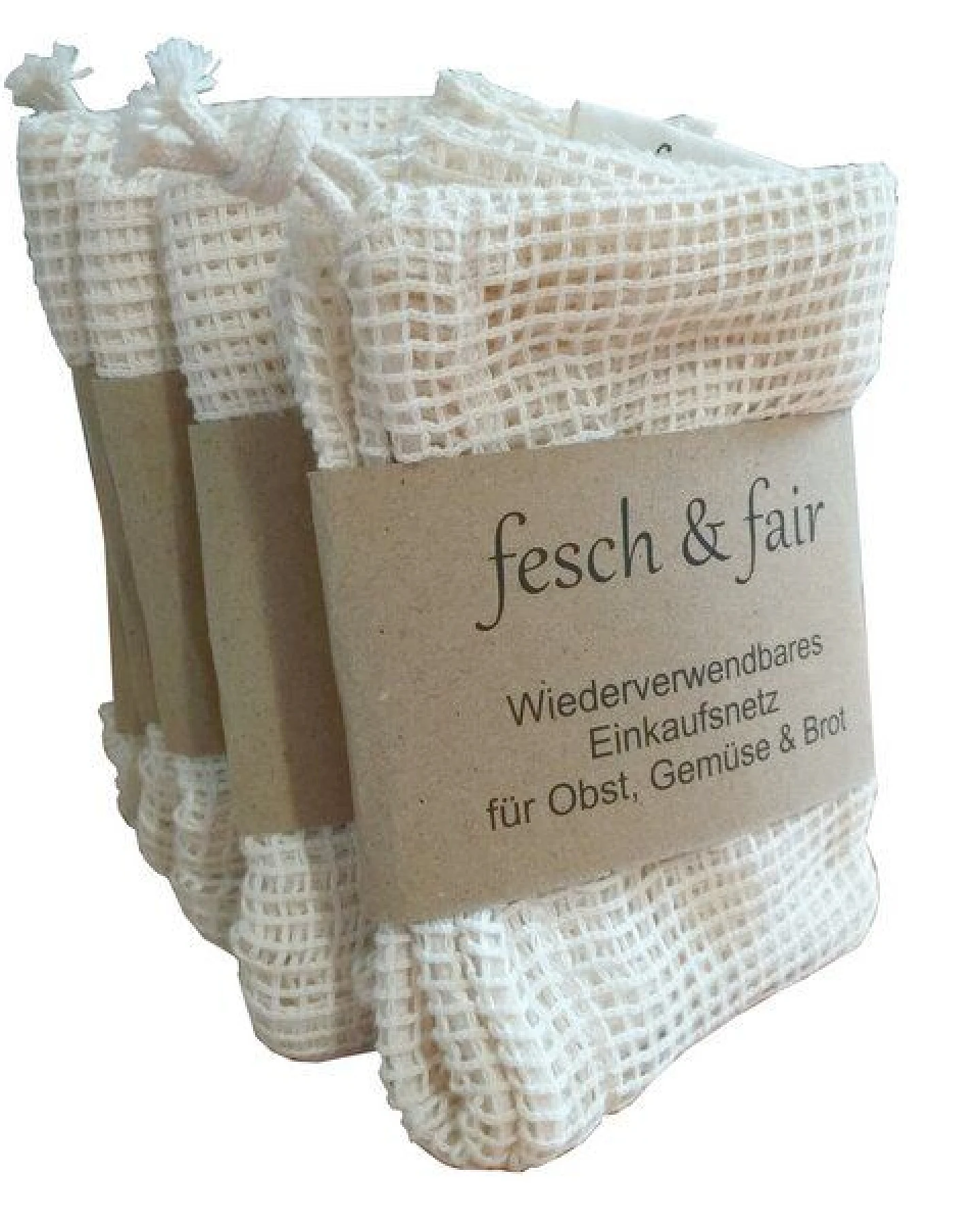 fesch & fair 50 Vegane Bio Einkaufsnetze – Ansicht 4