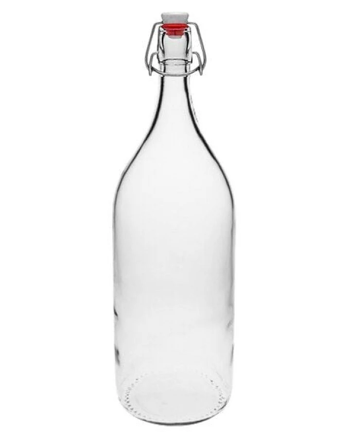 mikken XXL Glasflasche mit Bügelverschluss 2000 ml