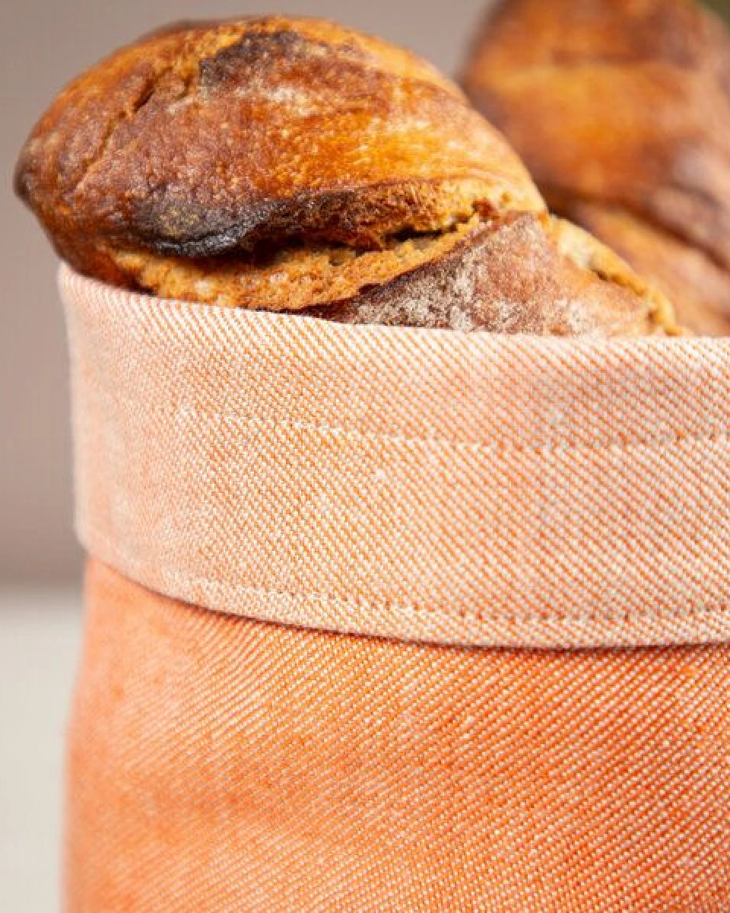 nahtur-design Brotkorb, Obstkorb oder Utensilo aus Bioleinen – Ansicht 4