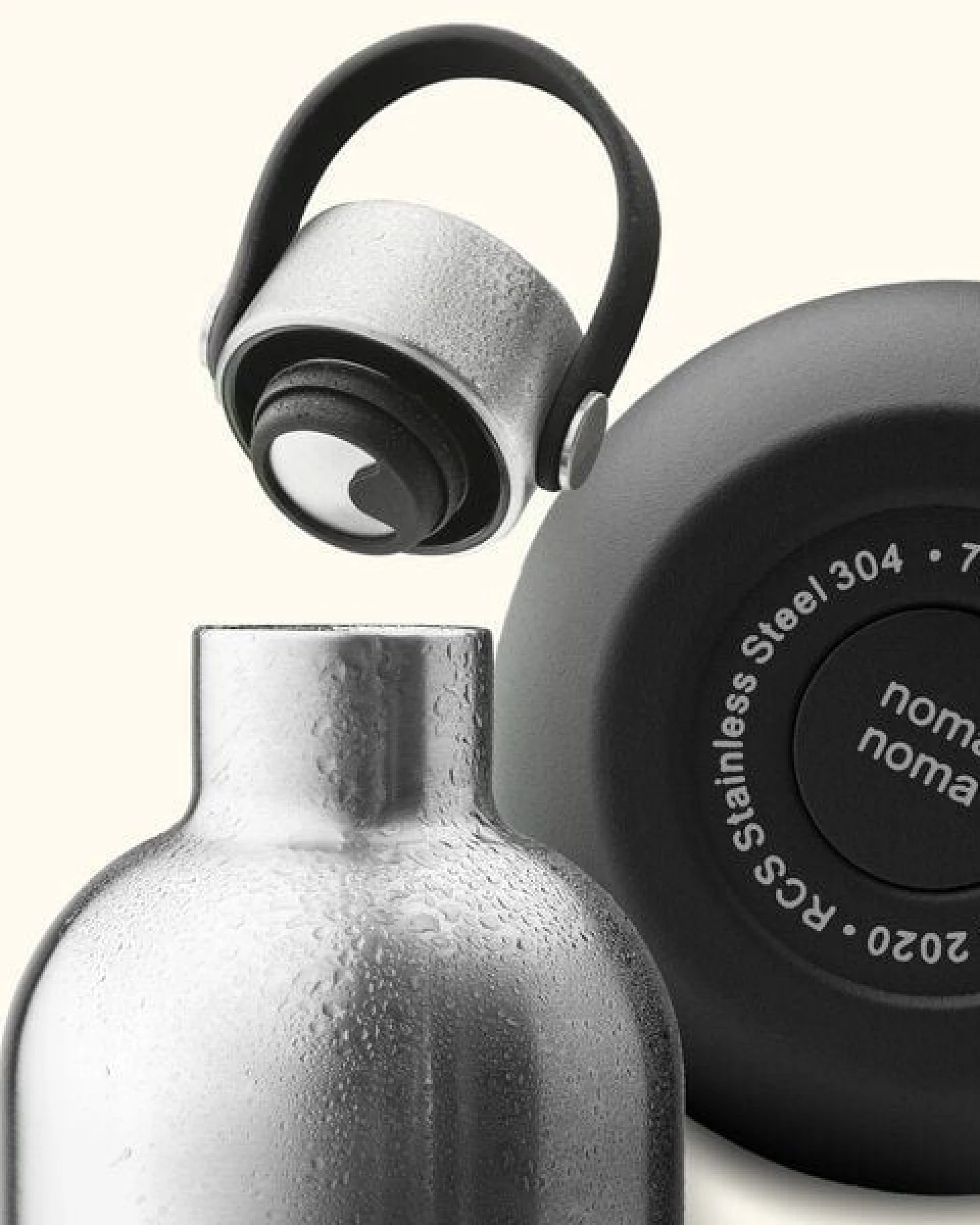 noma noma Edelstahl Trinkflasche Kohlensäure geeignet - Thermosflasche 500ml, 750ml, 1l – Ansicht 3