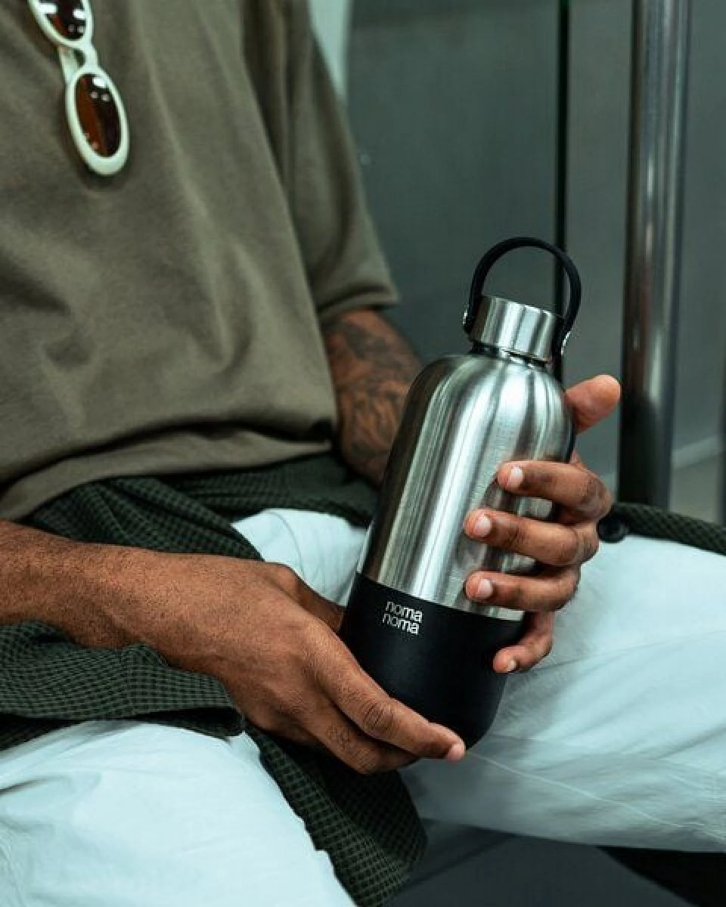noma noma Edelstahl Trinkflasche Kohlensäure geeignet - Thermosflasche 500ml, 750ml, 1l – Ansicht 4