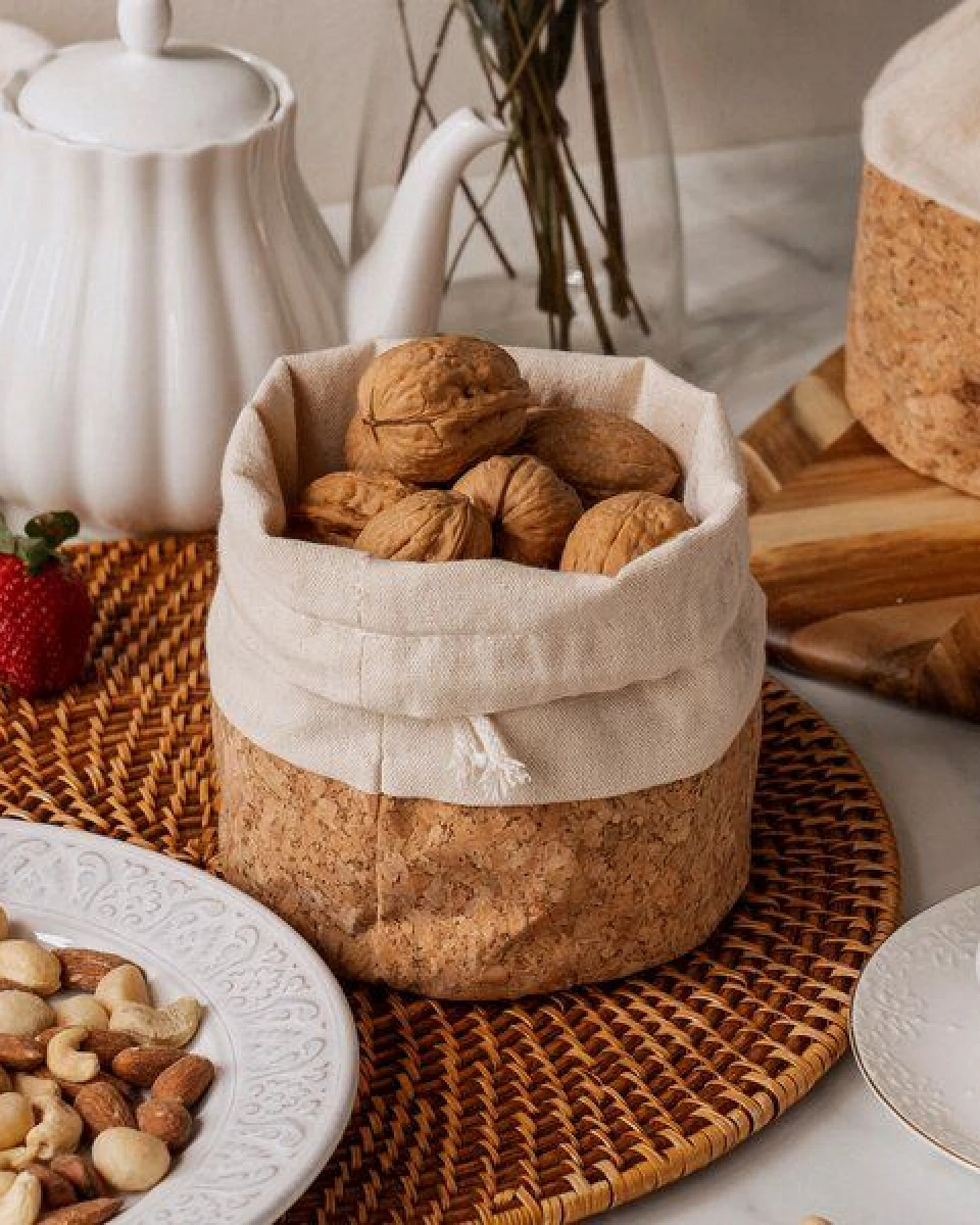 nuts innovations Brotkorb, Früchtekorb mit Kordel – Ansicht 4