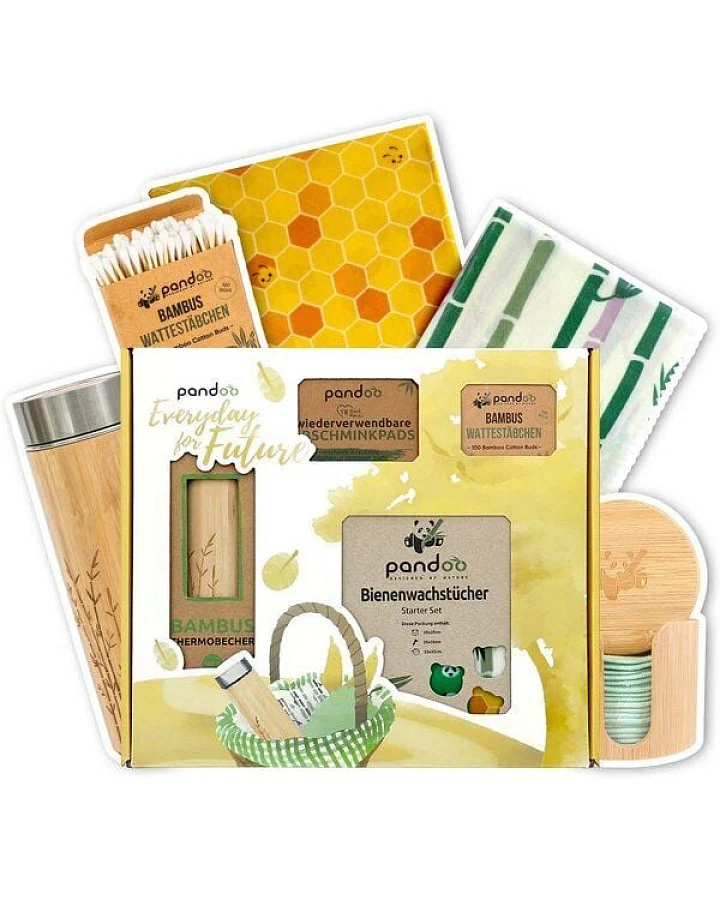 pandoo Geschenkset - Nachhaltige Alltagsprodukte - Alltags-Set - EVERYDAY FOR FUTURE