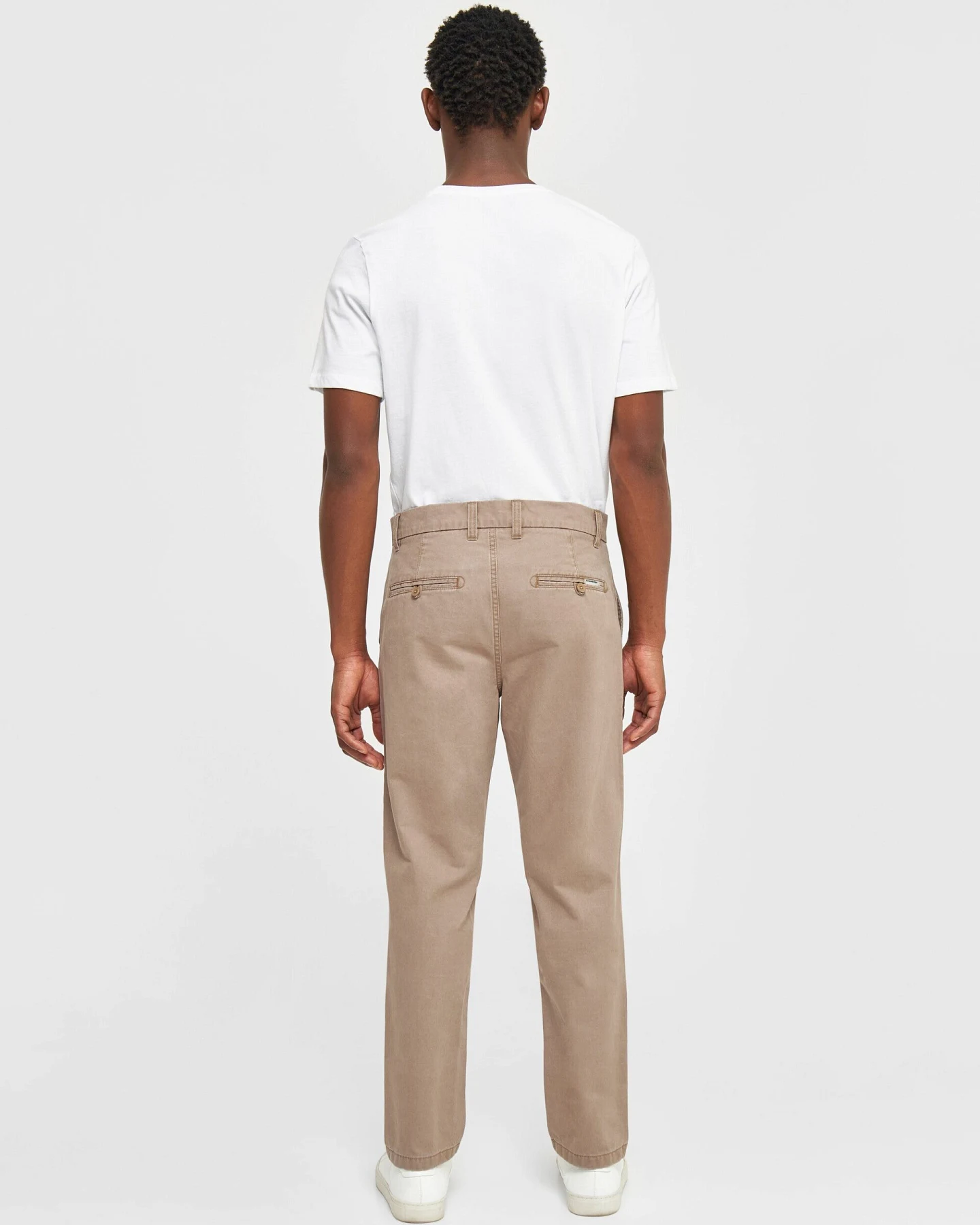 KnowledgeCotton Apparel Herren vegan Chino-Hose Chuck Regular Twill Tuffet Beige – Ansicht 2
