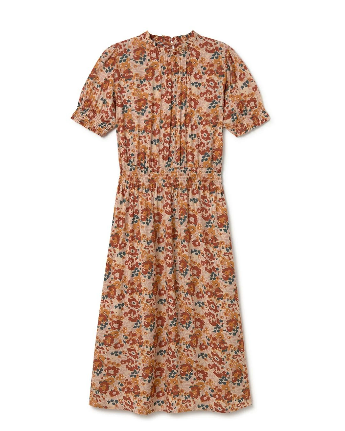 TWOTHIRDS Damen vegan Kleid Grassholm Rose Flowers Multicolour – Ansicht 2