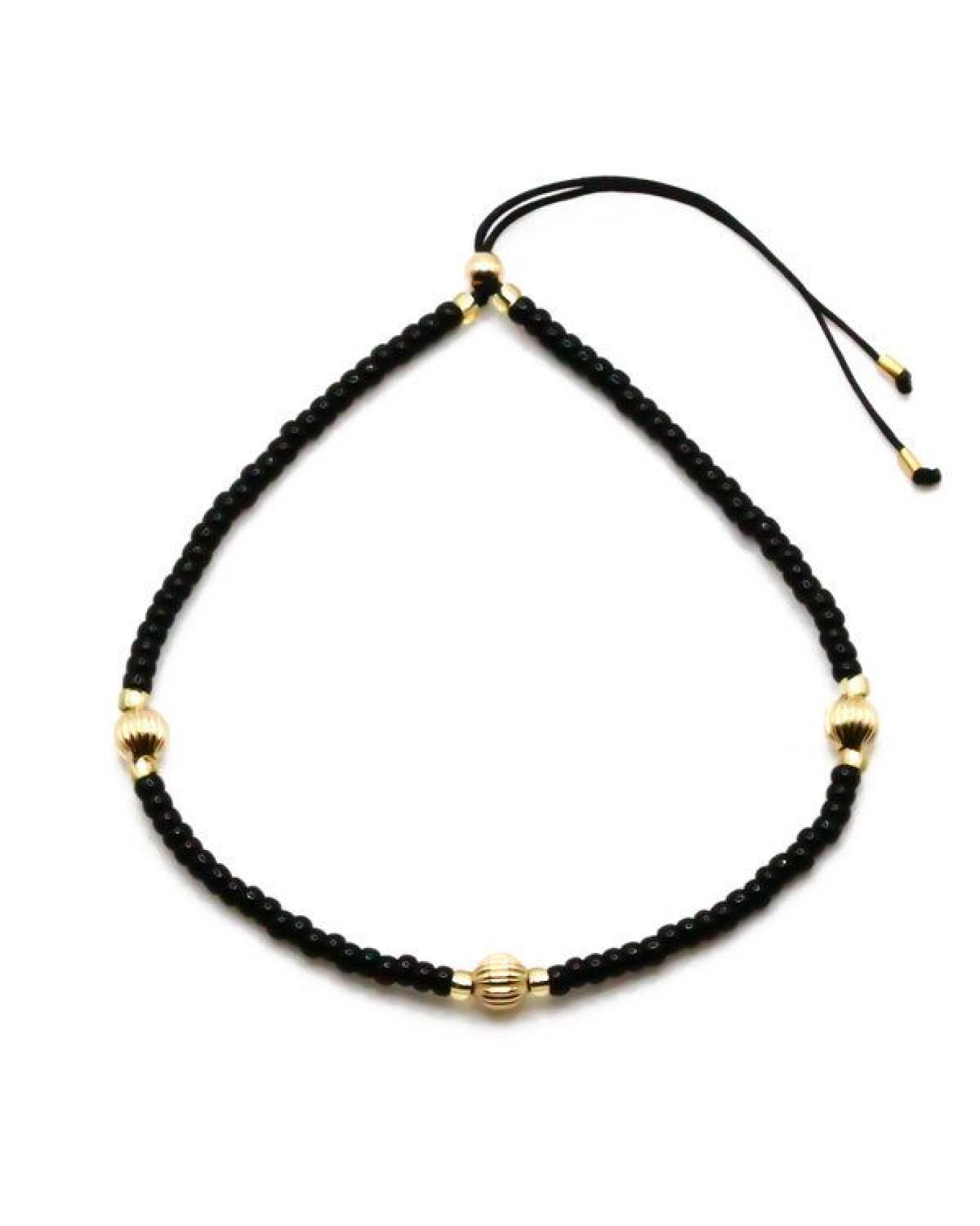 juni Armbandset Schwarz / Gold - hergestellt in Deutschland aus recyceltem Gold und Silber – Ansicht 3