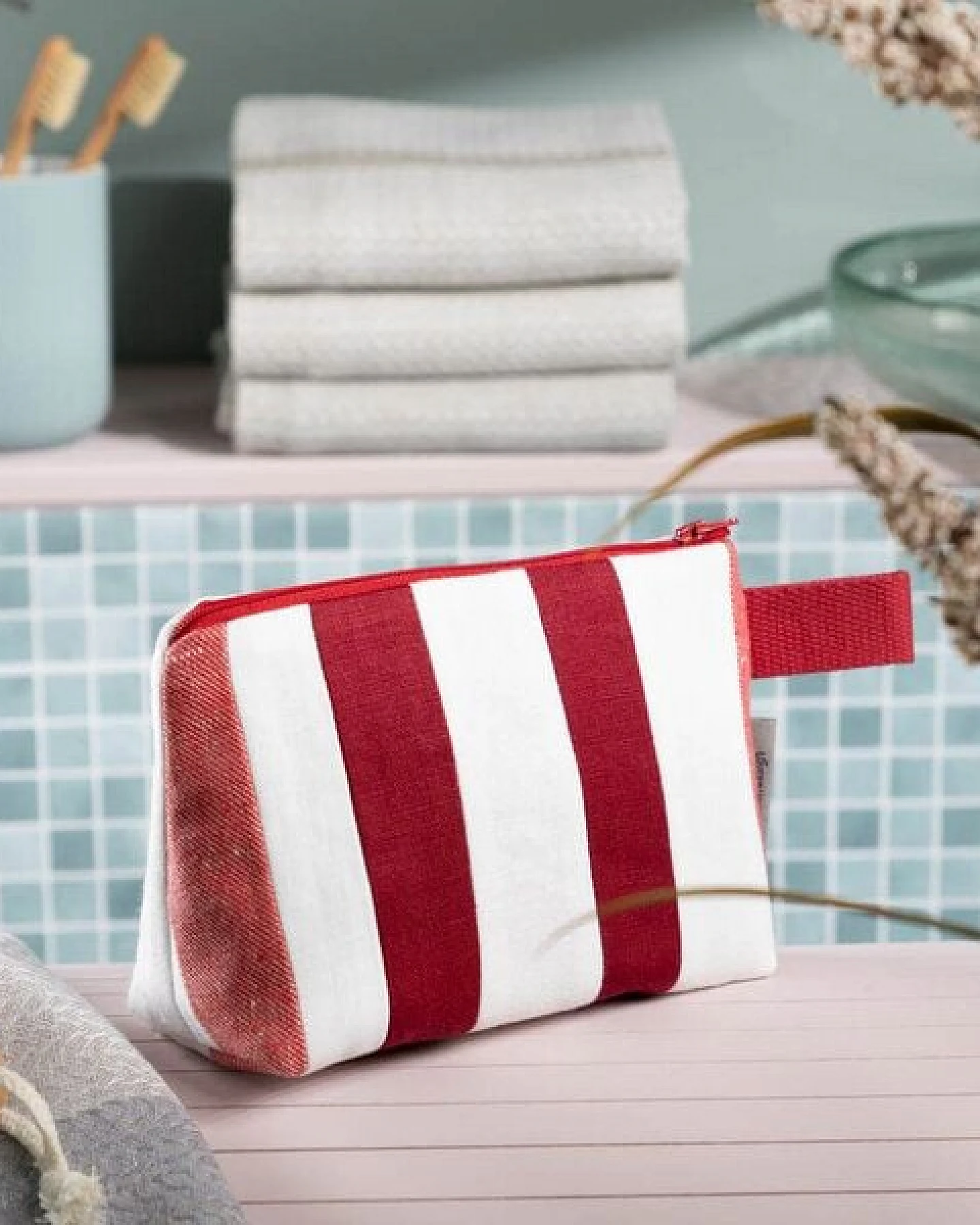 nahtur-design Kosmetiktasche aus 100% Leinen – Ansicht 2