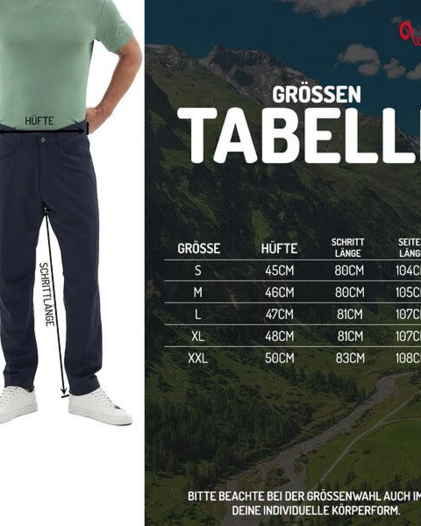 Woolona Traveler Hose – Herren – Merinowolle/recycletes Polyamid – Ansicht 2