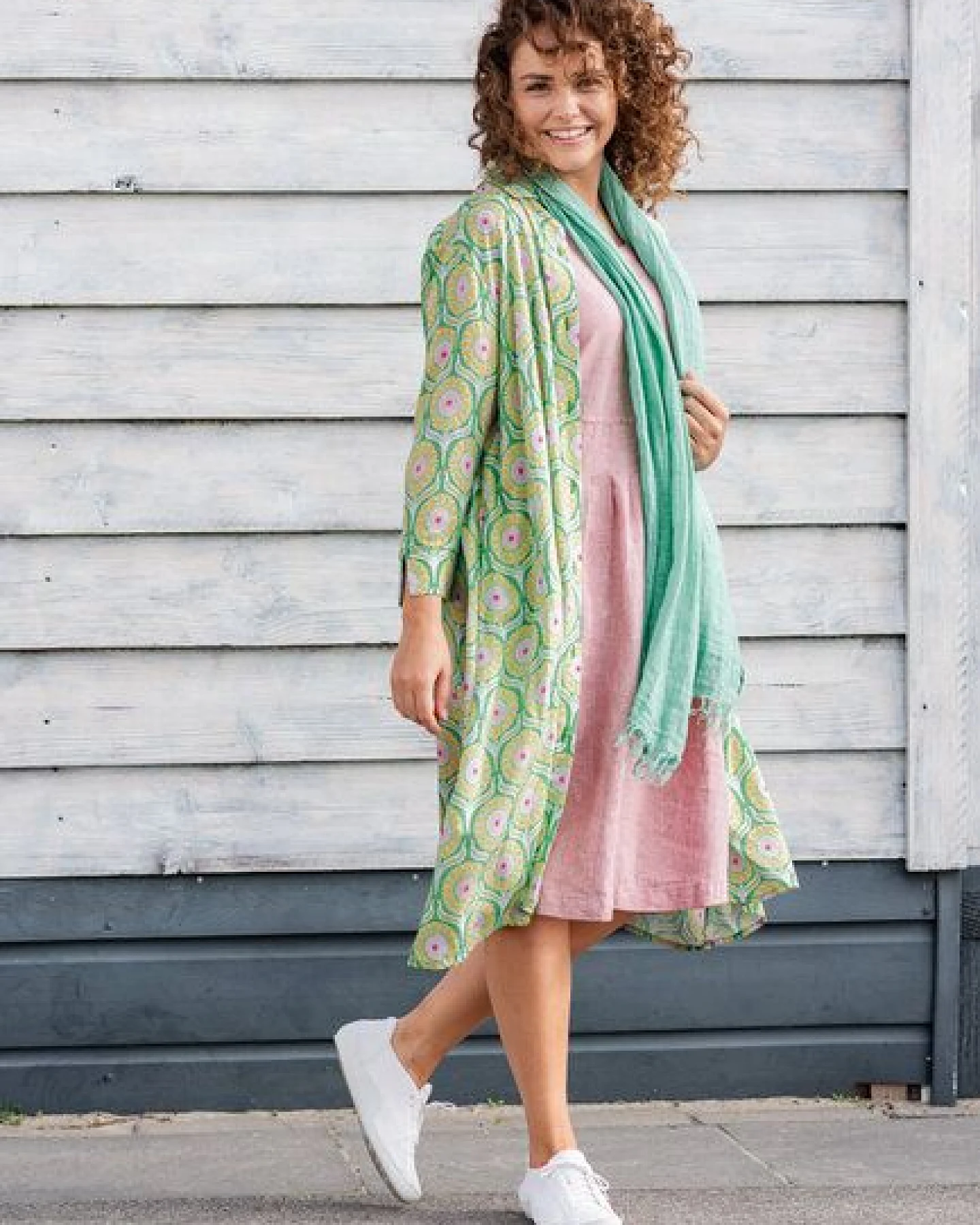 Heidekönigin Viskose Hemdblusenkleid – Ansicht 4