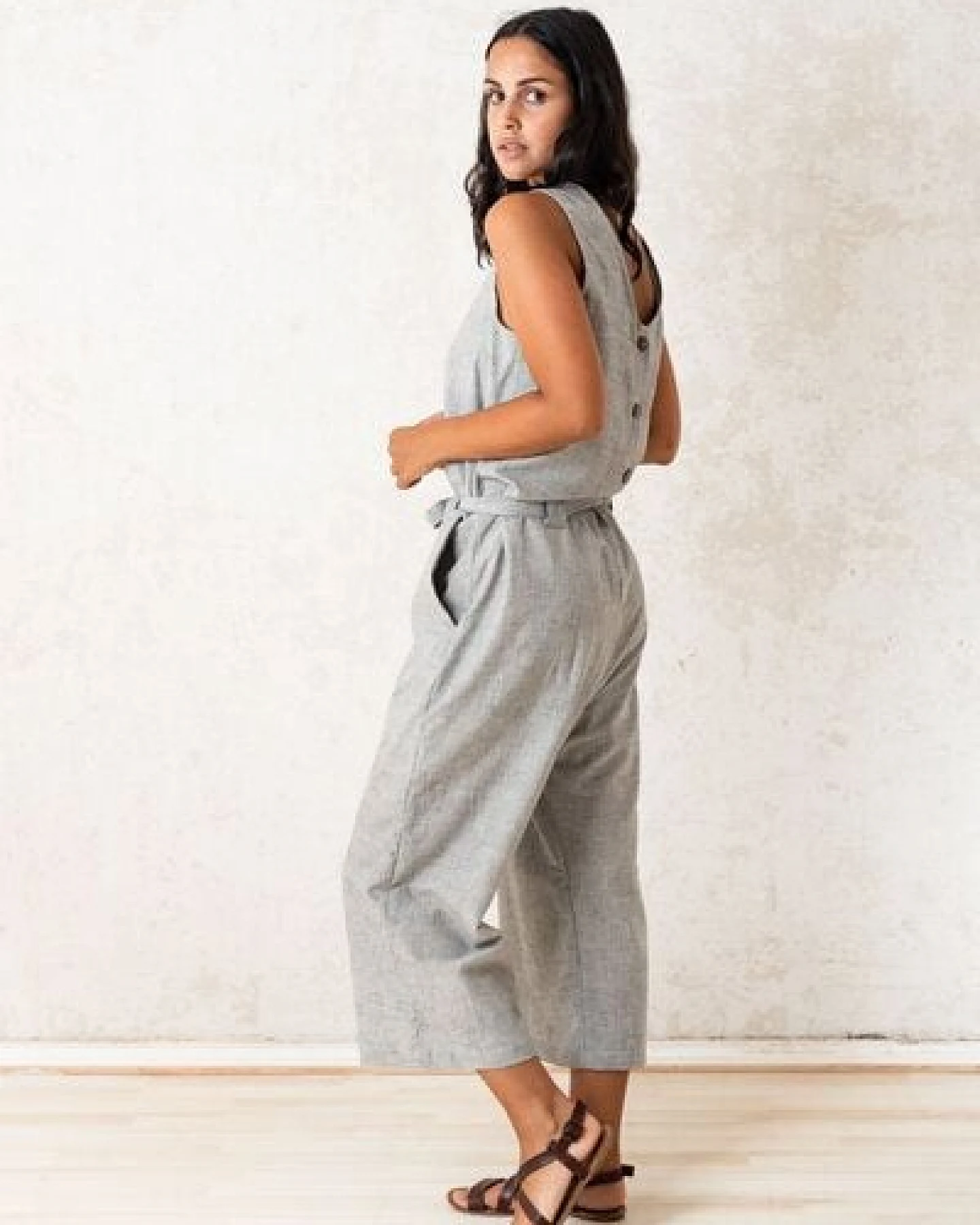 Jyoti - Fair Works Bio-Baumwoll Jumpsuit Jalina – Ansicht 3