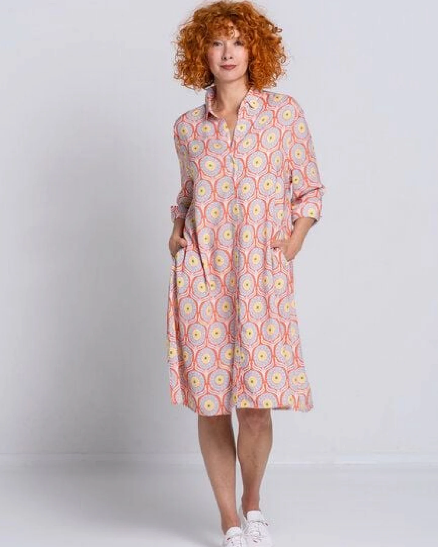 Heidekönigin Viskose Hemdblusenkleid – Ansicht 2