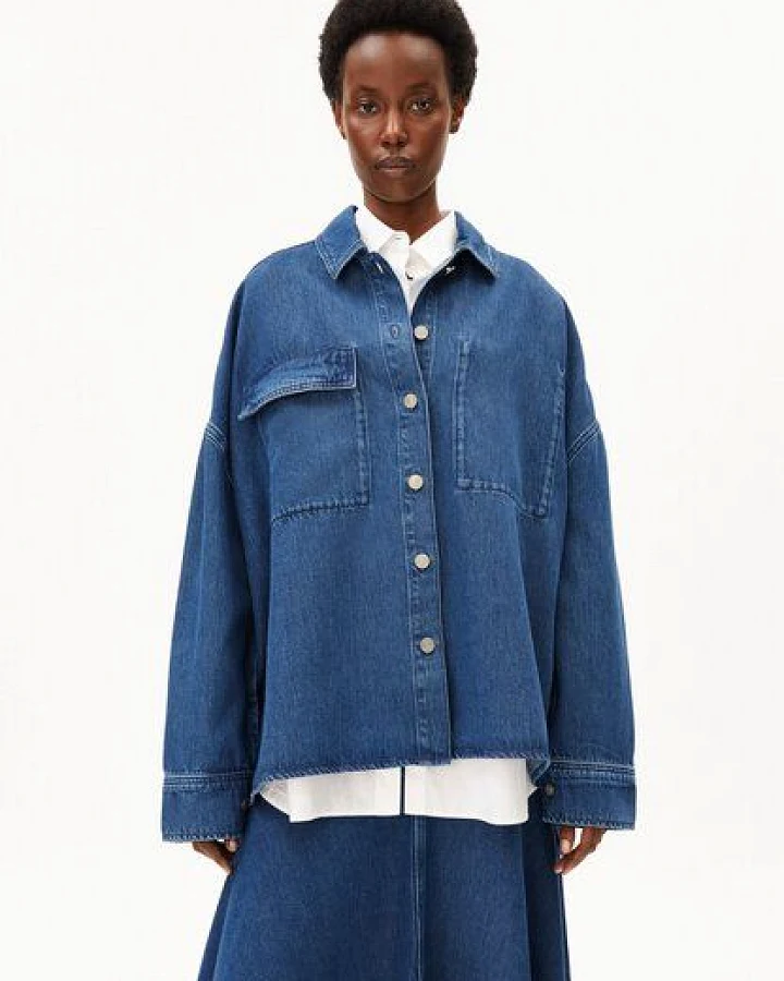 Produktseite: ARMEDANGELS OVERSIZED DENIM Damen Bio-Baumwoll Mix