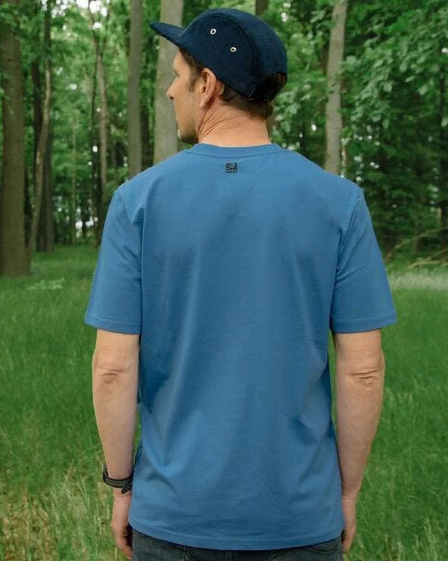 Cmig Herren T-Shirt Erle mit Elster / T-Shirt mit Baum – Ansicht 3