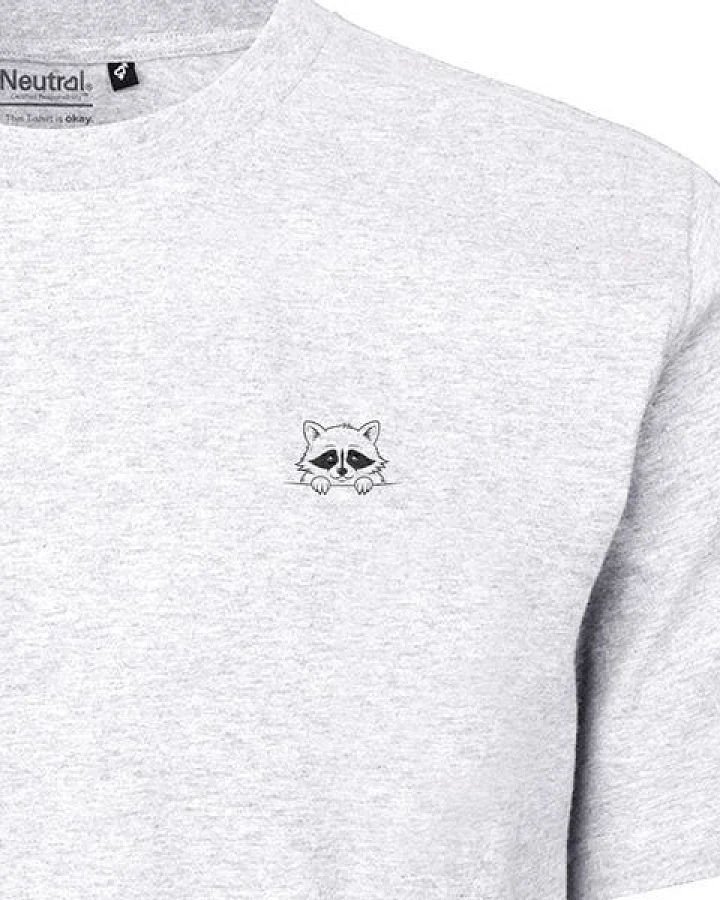 HANDGEDRUCKT "Flauschspion" Unisex T-Shirt aus reiner Baumwolle (kbA)