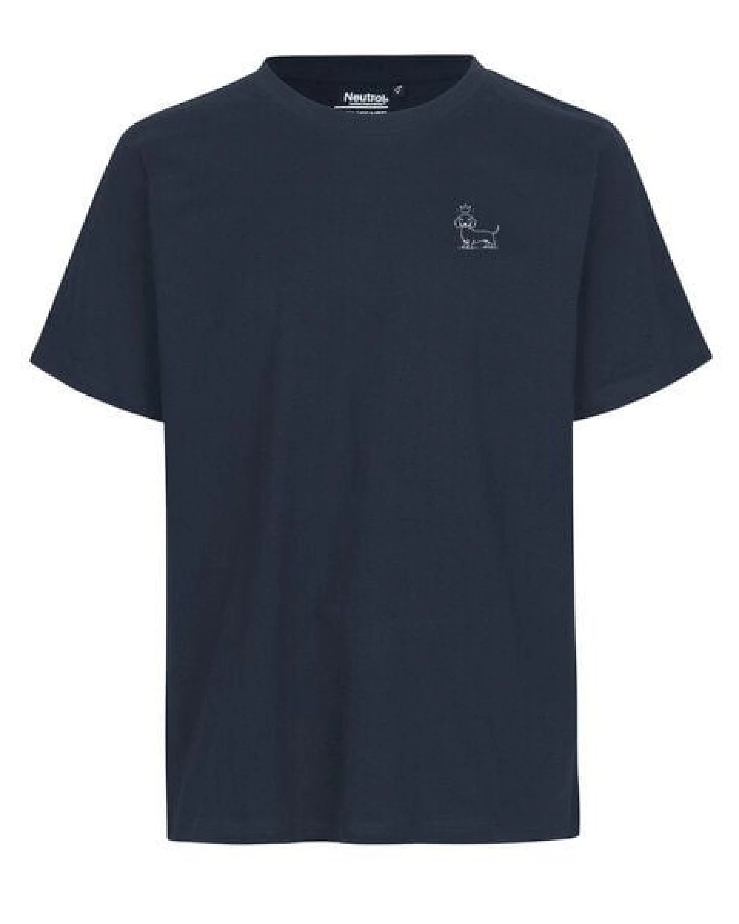 HANDGEDRUCKT "König Wuff" Unisex T-Shirt aus reiner Baumwolle (kbA) – Ansicht 3