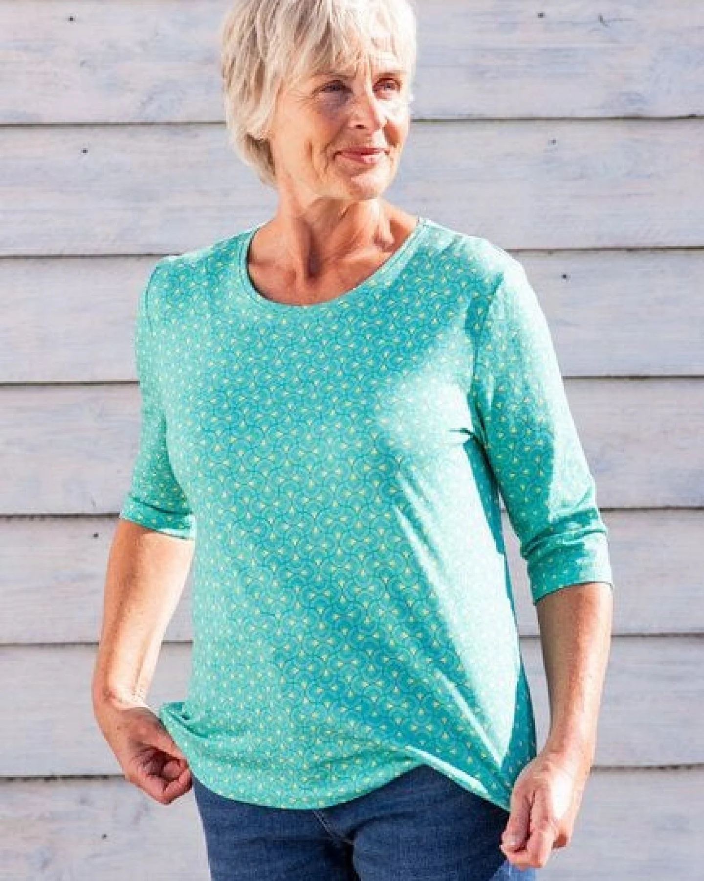 Heidekönigin 3/4-Arm Shirt bedruckt – Ansicht 2
