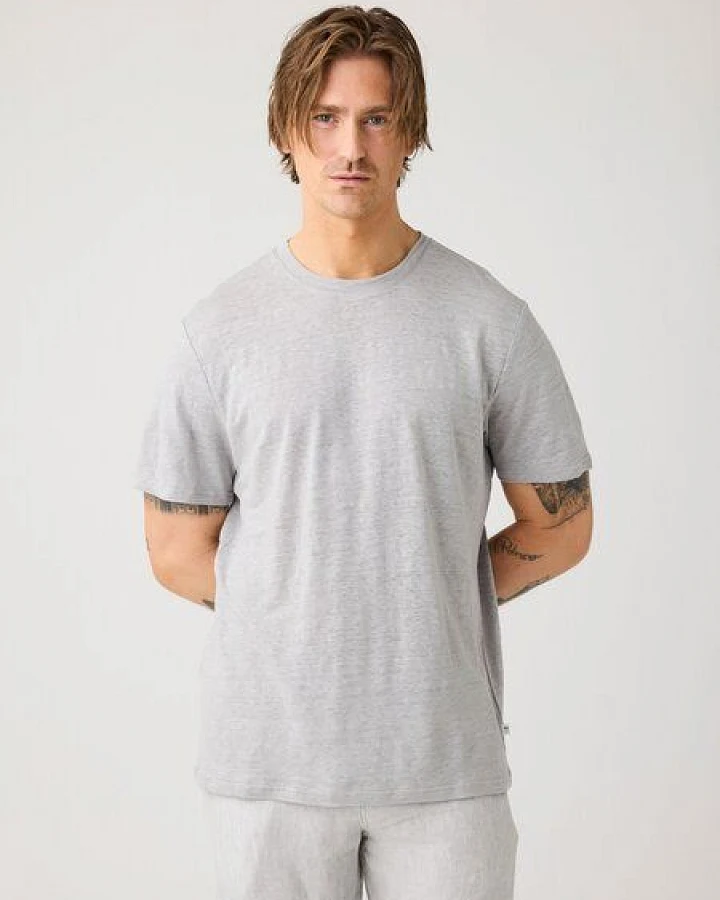 KnowledgeCotton Apparel Herren T-Shirt "Linen Tee" - GOTS/Vegan