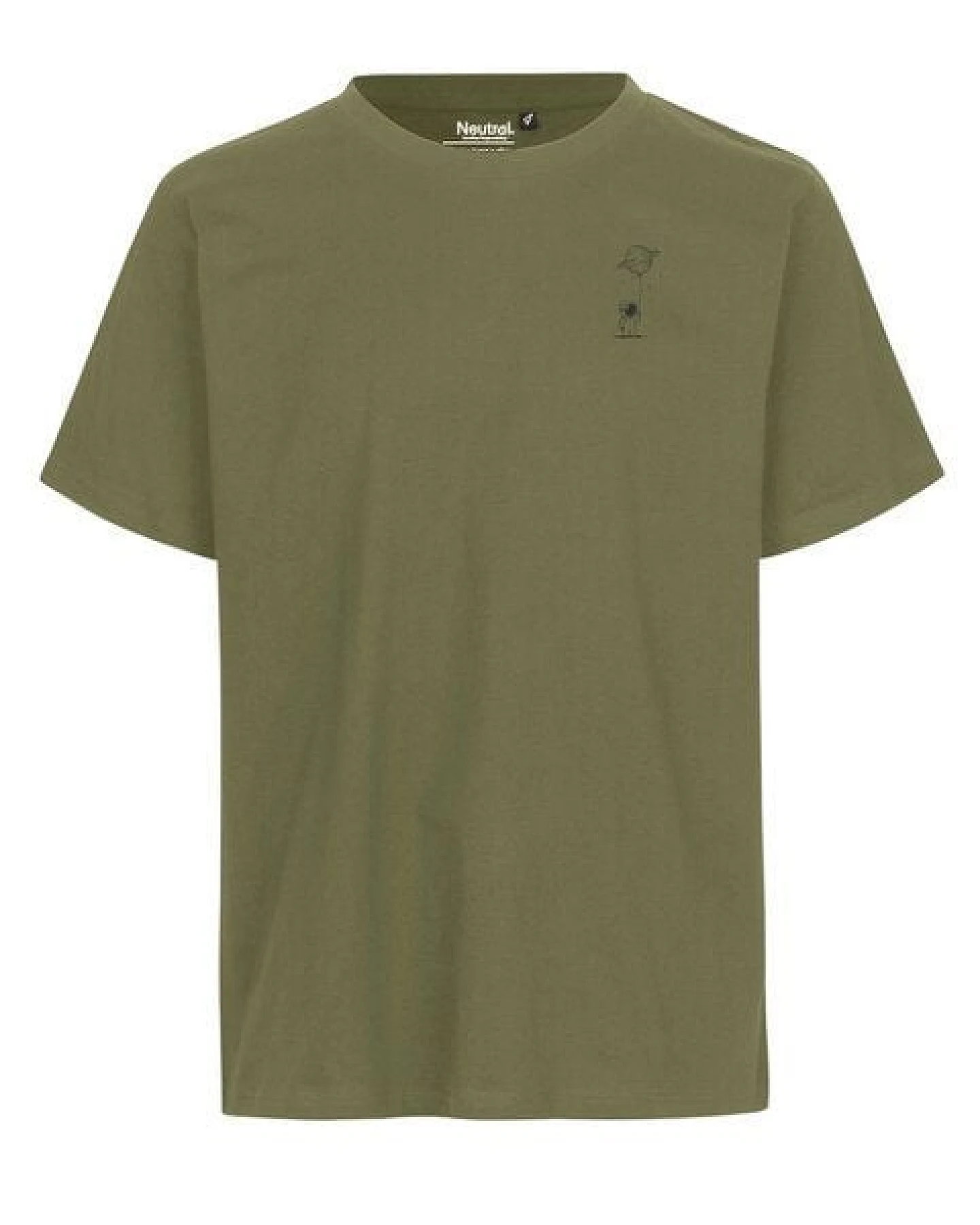HANDGEDRUCKT "Kosmokind" Unisex T-Shirt aus reiner Baumwolle (kbA) – Ansicht 3