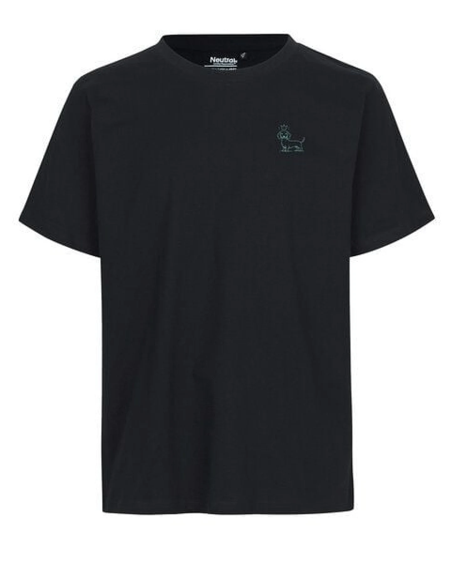 HANDGEDRUCKT "König Wuff" Unisex T-Shirt aus reiner Baumwolle (kbA) – Ansicht 3