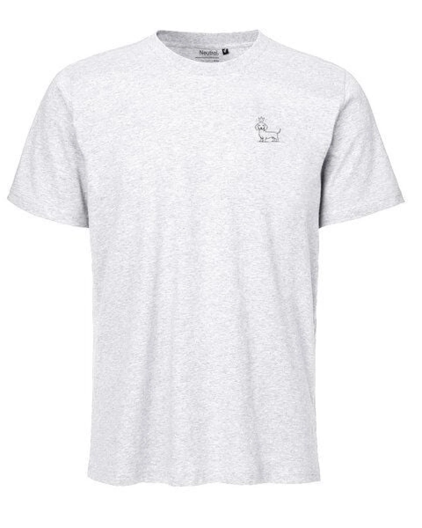 HANDGEDRUCKT "König Wuff" Unisex T-Shirt aus reiner Baumwolle (kbA) – Ansicht 3