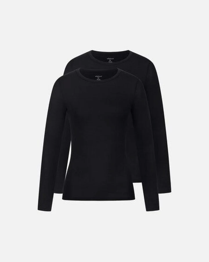 Produktseite: erlich textil Light Touch schmales Langarmshirt im 2er Pack mit weichem Lyocell, made in Europe