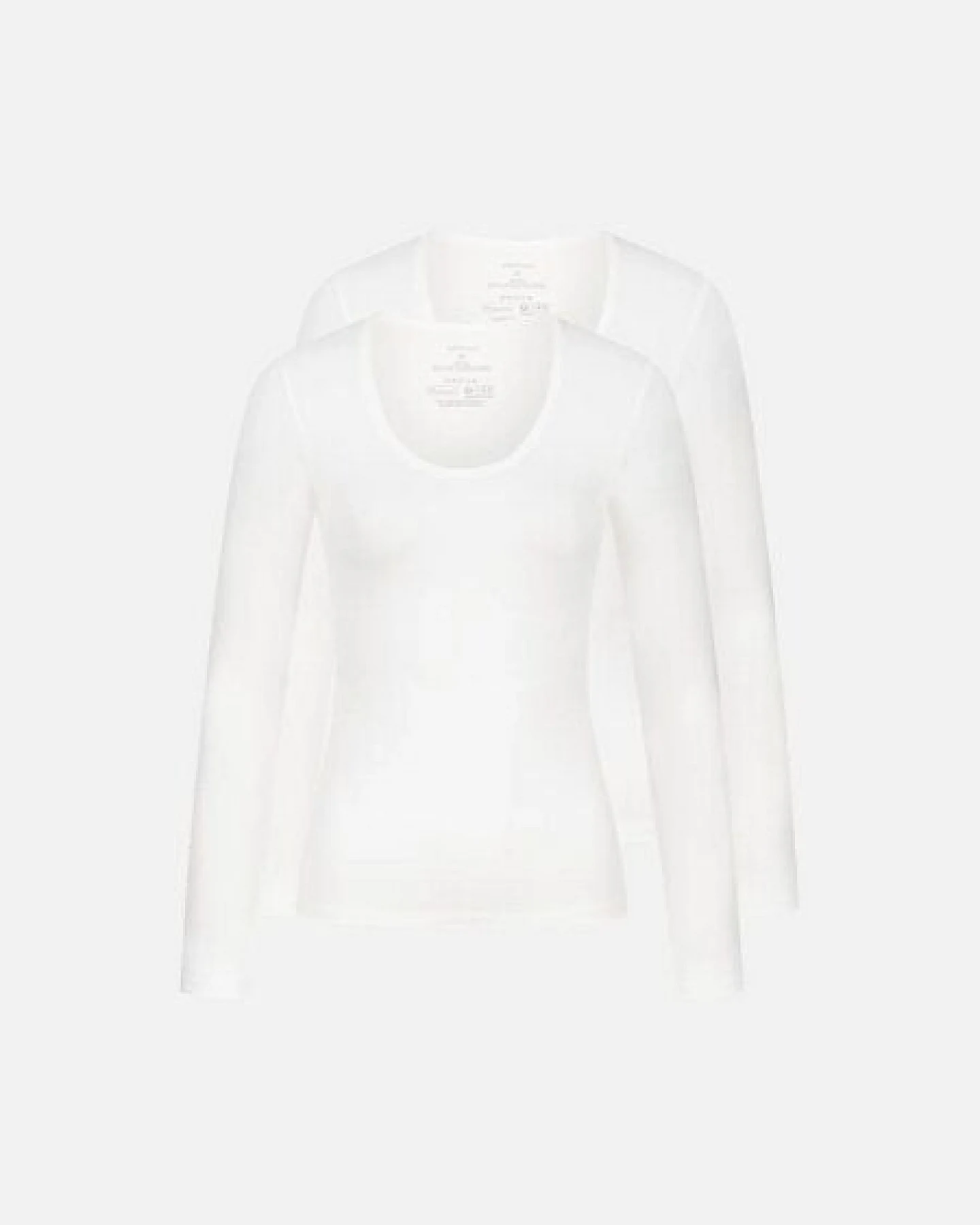 erlich textil Light Touch tiefausgeschnittenes Langarmshirt im 2er Pack aus weichem Modal, made in Europe – Ansicht 4