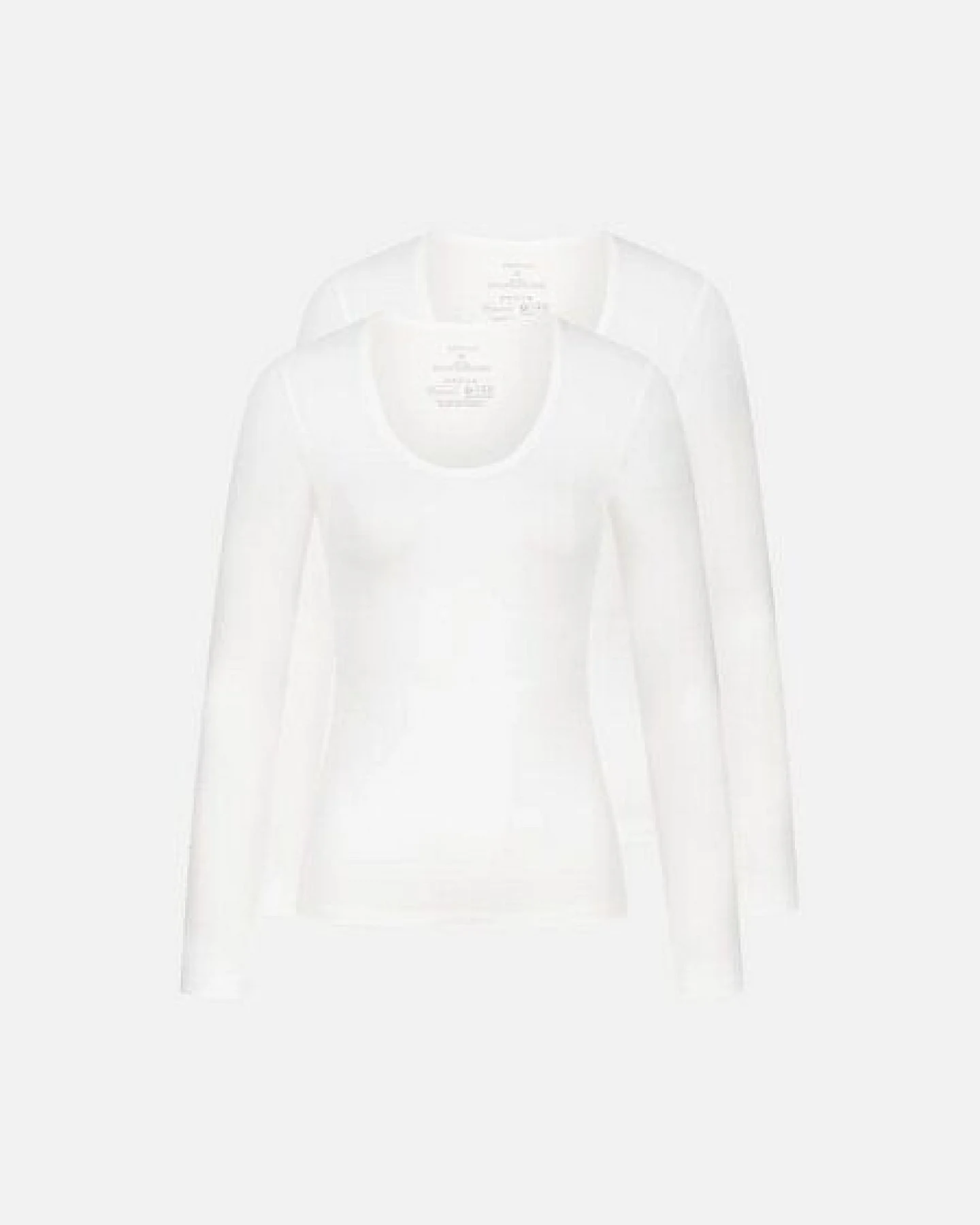 erlich textil Light Touch tiefausgeschnittenes Langarmshirt im 2er Pack aus weichem Modal, made in Europe – Ansicht 4