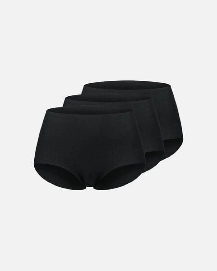 erlich textil Casual Cotton High Waist Slip im 3er Pack aus Bio-Baumwolle, made in Europe