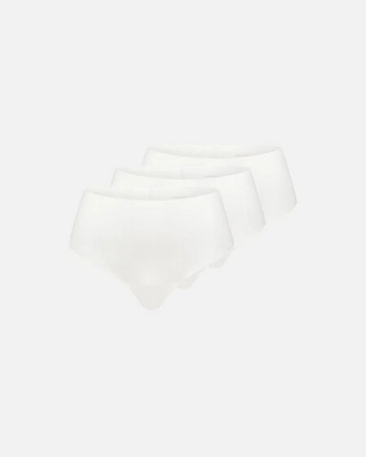Produktseite: erlich textil Light Touch High Waist Brazil String im 3er Pack mit weichem Modal, made in Europe