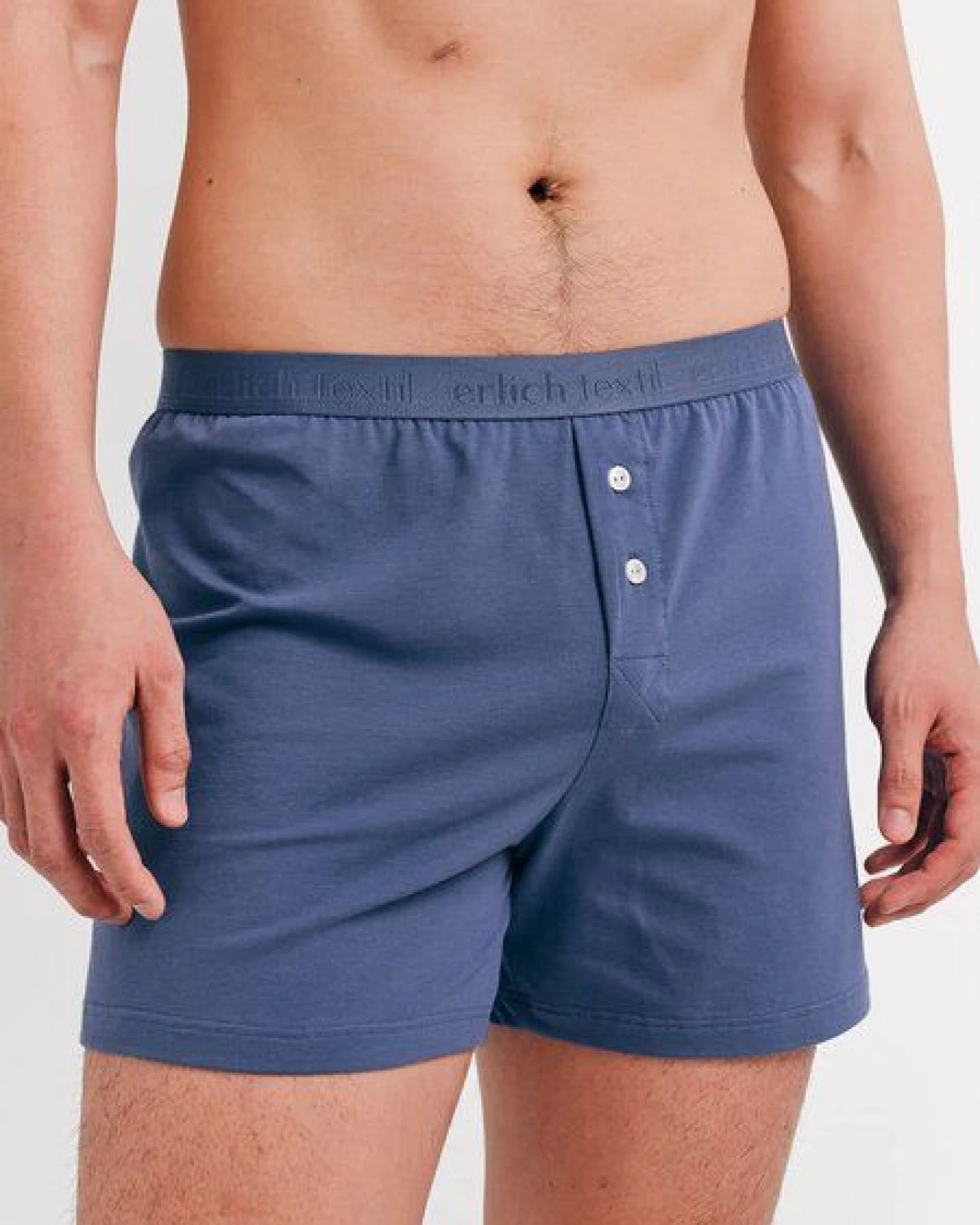 erlich textil Casual Cotton Boxers im 3er Pack, weite Boxershorts aus Bio-Baumwolle, made in Europe – Ansicht 2