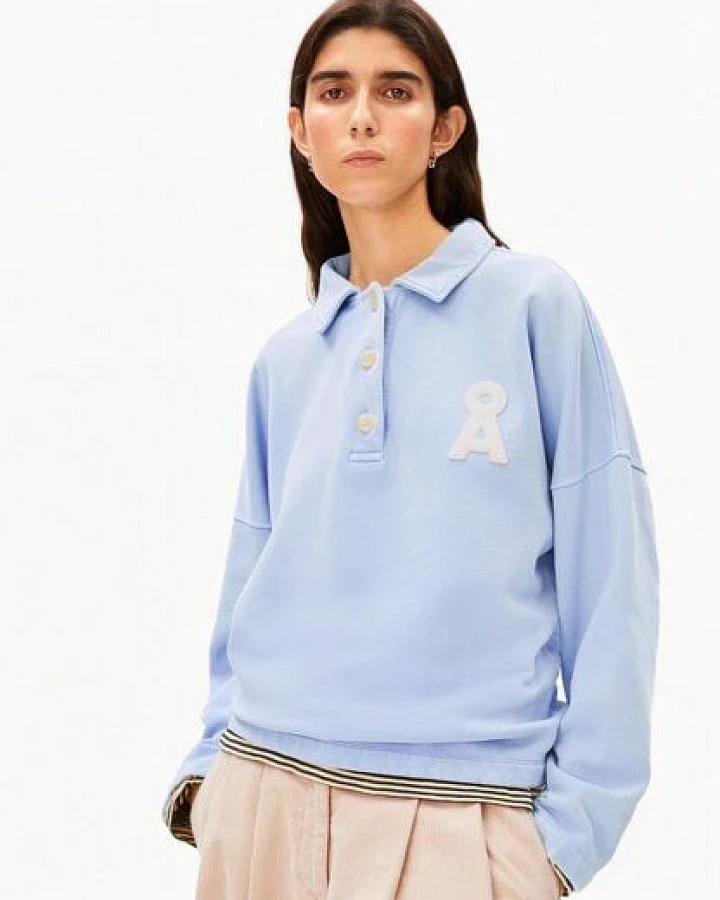 ARMEDANGELS POLO Damen Sweatshirt aus 100% Bio-Baumwolle