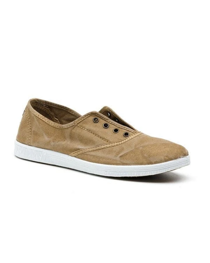 natural world Vegane Damen Sneaker washed (beige claro)