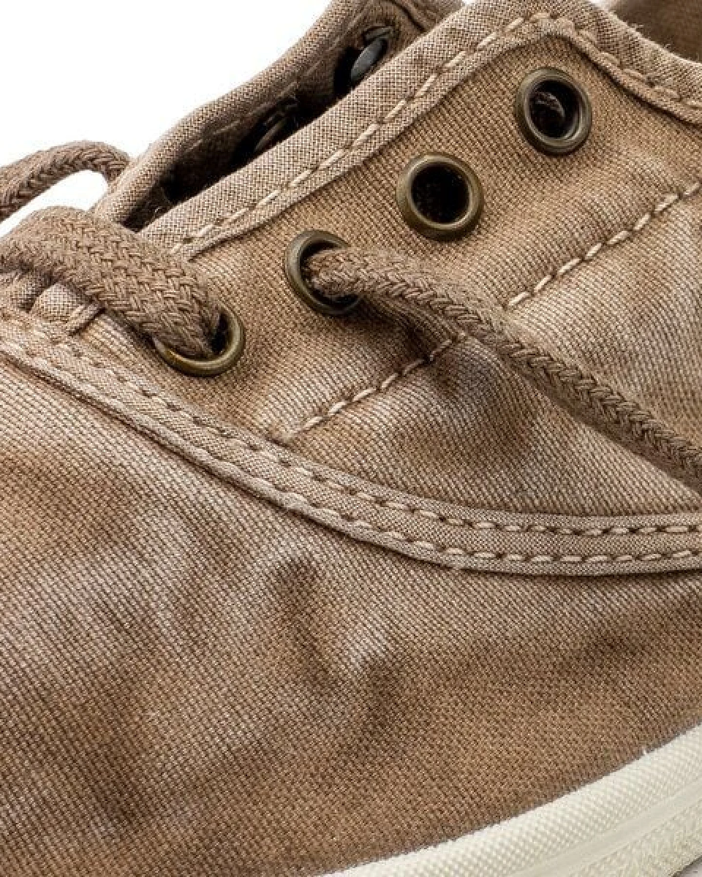 natural world Vegane Damen Sneaker washed (beige claro) – Ansicht 2