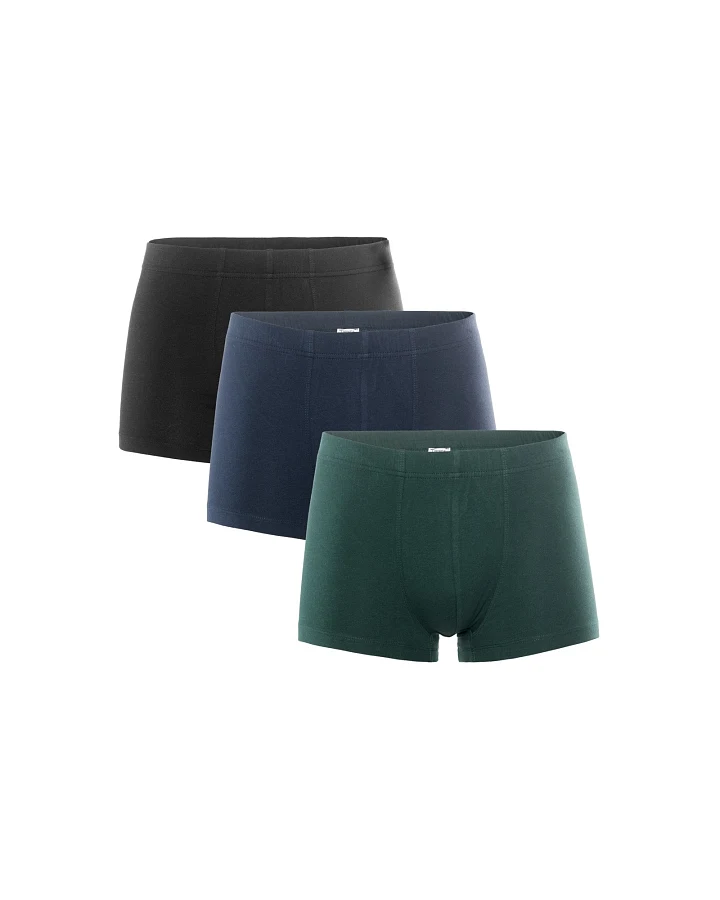Living Crafts Herren-Pants "Sagon" 3er-Pack, Navy/Black/Dark Sea M