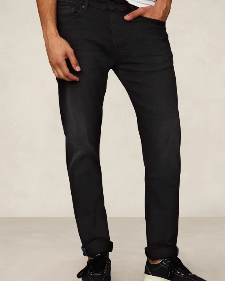 Kings of Indigo Herren vegan Jeans John Washed Schwarz
