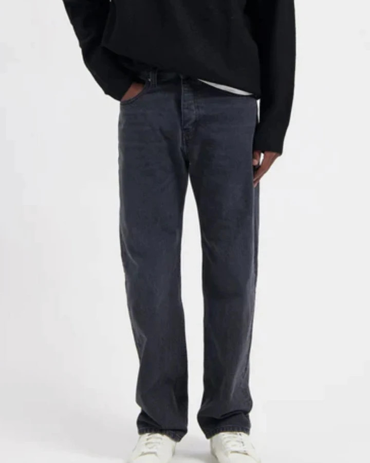 MUD Jeans Herren vegan Jeans Alex Mid Loose Old Pebble