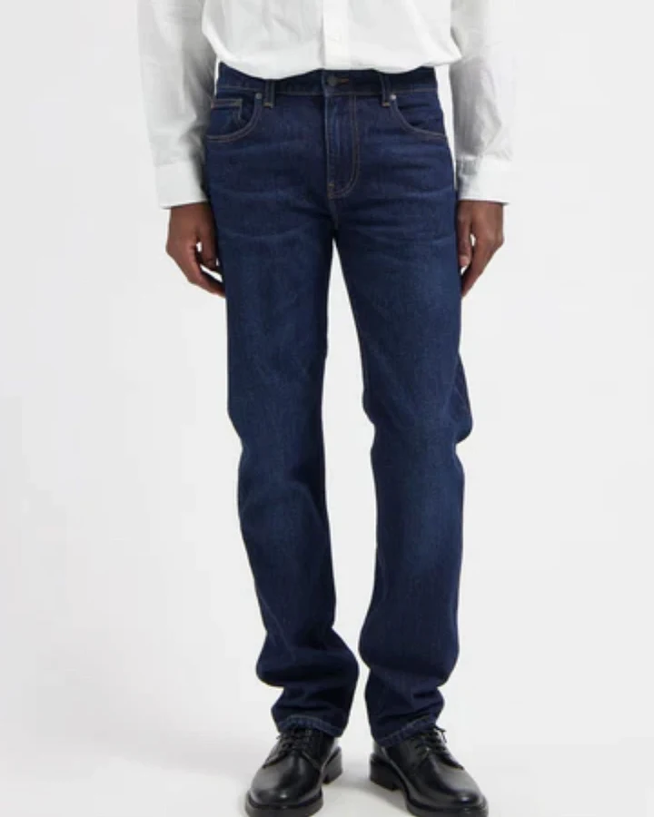 MUD Jeans Herren vegan Jeans Bryce Mid Straight Faded Steel