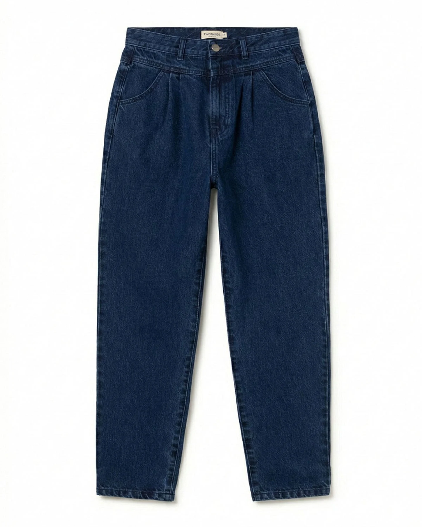 TWOTHIRDS Damen vegan Jeans Kiritibati Mittelblau – Ansicht 2