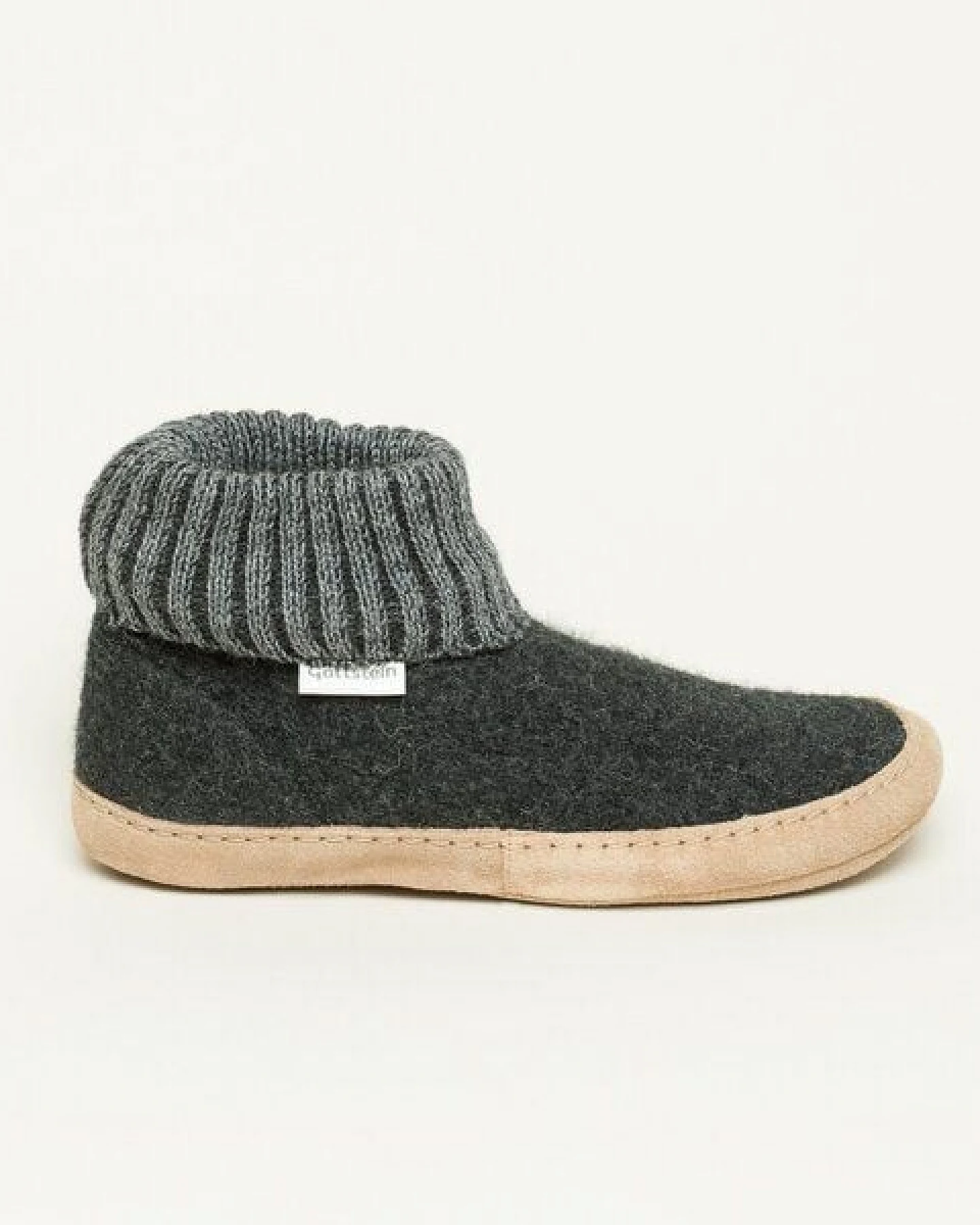 Gottstein Hüttenschuh Dakota - Hoher Filzhausschuh für Damen & Herren aus 100% Schurwolle mit extra bequemer Ledersohle & elastischem Strickbund – Ansicht 4
